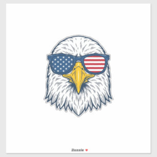 Patriotic Eagle Sunglasses Vintage Vector Design_1