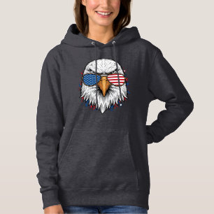 Patriotic Eagle Sunglasses Vintage Vector Shirt_1 Hoodie