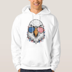 Patriotic Eagle Sunglasses Vintage Vector Shirt_1 Hoodie
