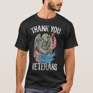 Patriotic Eagle Thank You Veterans Day T-Shirt