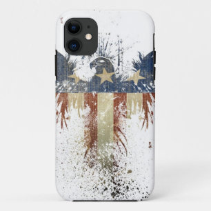 Patriotic eagle, US/USA, SAD flag iPhone 11 Case