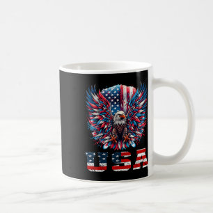 Patriotic Eagle Usa Flag Design Graphic Coffee Mug