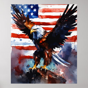 Patriotic Eagle   USA    Poster