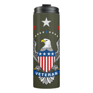 Patriotic Eagle Veteran Thermal Tumbler