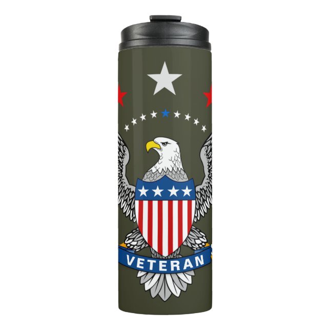 Patriotic Eagle Veteran Thermal Tumbler (Front)