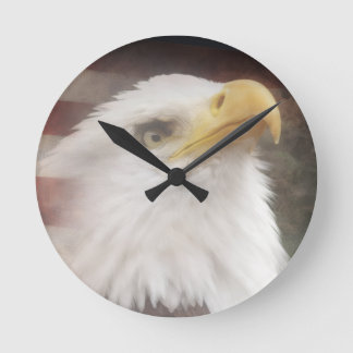 Patriotic Eagle Wall Clock – American Decor