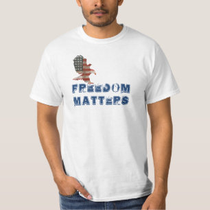 Patriotic Eagle with Freedom Quote T-Shirt