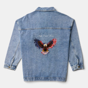 Patriotic Eagle Women Denim Jacket