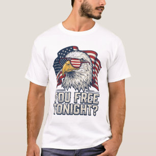 Patriotic Eagle You Free Tonight Vintage Shirt Des