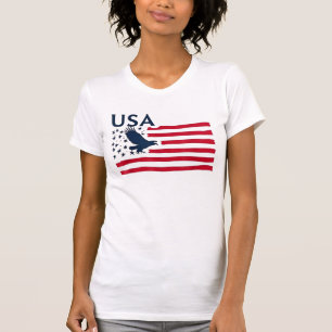 Patriotic Eagles USA Flag American United States T-Shirt