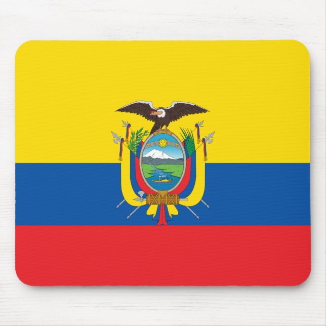 Patriotic Ecuador Flag Mouse Mat (Front)