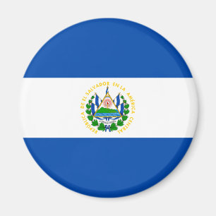 Patriotic El Salvador Flag Magnet
