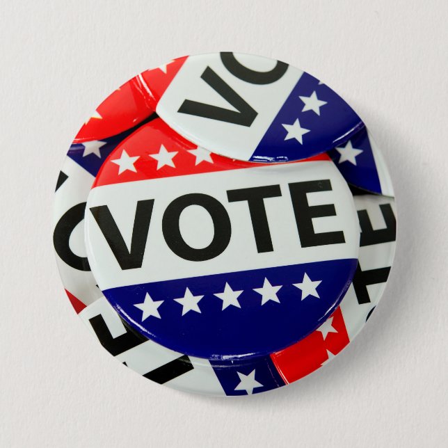 patriotic election vote pin (Front)