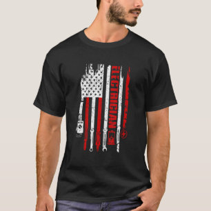 Patriotic Electricians American Humour Lineman T-Shirt