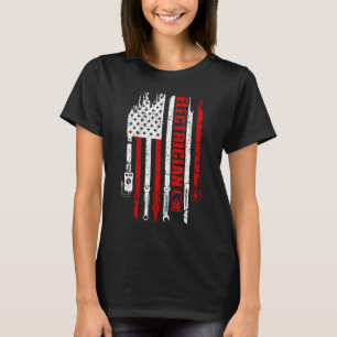 Patriotic Electricians American Humour Lineman T-Shirt