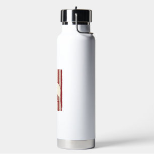 Patriotic Elephant Flag Vintage Vector Design_1 Water Bottle
