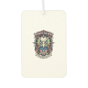Patriotic End Of Days Eagle Skull Zombie Apocalyps Car Air Freshener