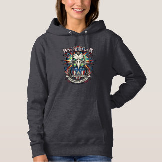 Patriotic End Of Days Eagle Skull Zombie Apocalyps Hoodie