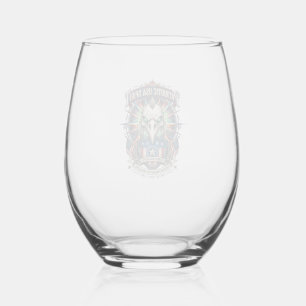 Patriotic End Of Days Eagle Skull Zombie Apocalyps Stemless Wine Glass