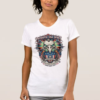 Patriotic End Of Days Eagle Skull Zombie Apocalyps T-Shirt
