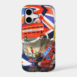 Patriotic England London collage art accessories