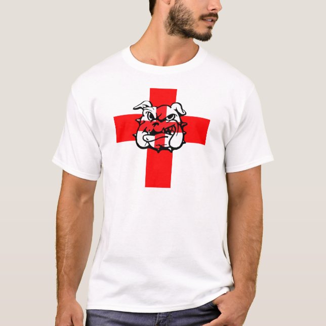 Patriotic English Bulldog English flag T-Shirt (Front)
