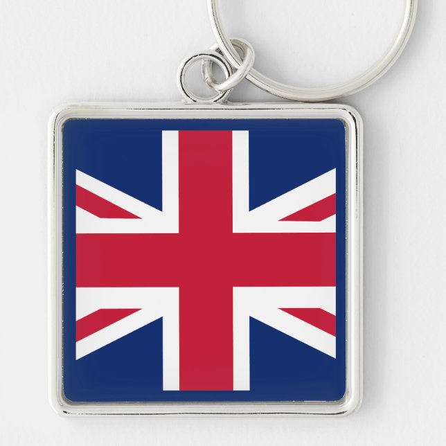 Patriotic English Flag Key Ring (Front)