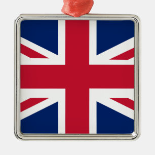 Patriotic English Flag Metal Tree Decoration
