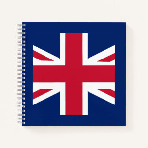 Patriotic English Flag Notebook