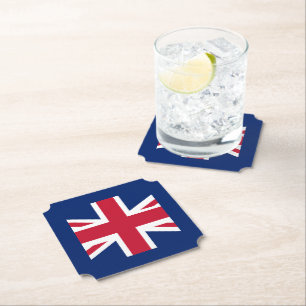 Patriotic English Flag Paper Coaster