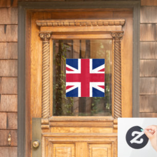 Patriotic English Flag Window Cling