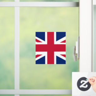 Patriotic English Flag Window Cling