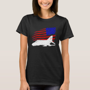 Patriotic F 4 PHANTOM McDonnell Douglas America fl T-Shirt