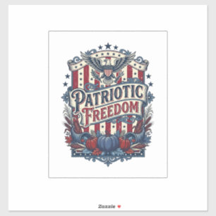 Patriotic Fall Harvest Vector Graphic Tee