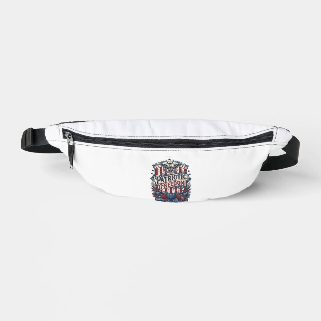Patriotic Fall Harvest Vector Graphic Tee Bum Bags (Front)