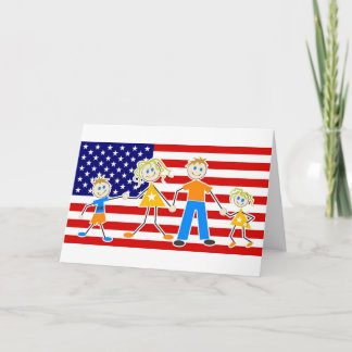 Patriotic Family Card
