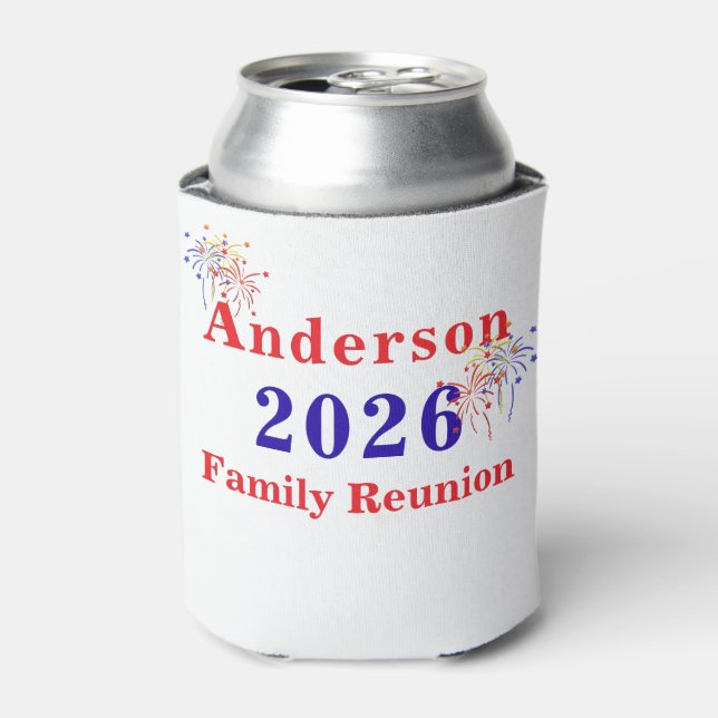 Patriotic Family Reunion Can Cooler (Can Front)
