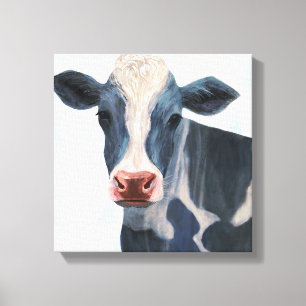 Patriotic Farm - Cow Canvas Print