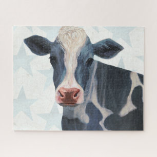 Patriotic Farm - Cow Jigsaw Puzzle
