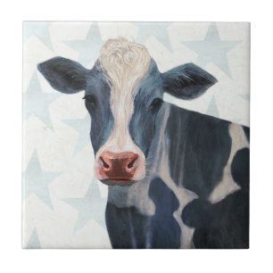 Patriotic Farm - Cow Tile