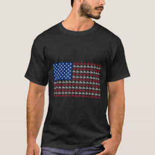 Patriotic Farmer 4th Of July American Flag Usa Tra T-Shirt