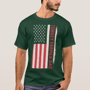 Patriotic Farming Farm Agriculture Turkey Farmer D T-Shirt