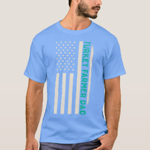 Patriotic Farming Farm Agriculture Turkey Farmer D T-Shirt