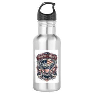 Patriotic Fathers Day Vector Graphic Tee 532 Ml Water Bottle