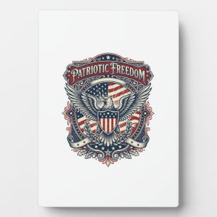 Patriotic Fathers Day Vector Graphic Tee Plaque