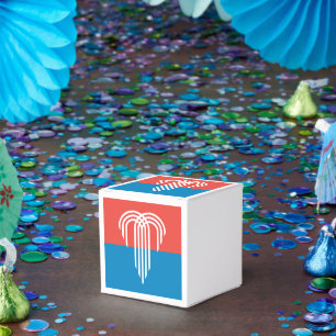 Patriotic favour box with Flag of Kansas City