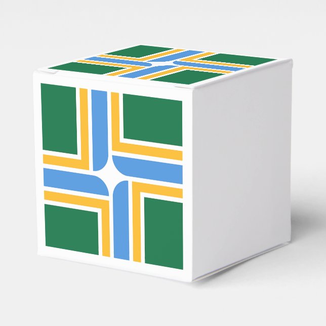 Patriotic favour box with Flag of Portland (Front Side)