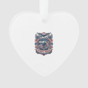Patriotic Film Camera Lover Vector Graphic Tee Ornament