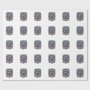 Patriotic Film Camera Lover Vector Graphic Tee Wrapping Paper