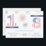 Patriotic Firecracker Kids Joint Birthday Party Invitation<br><div class="desc">This joint birthday party design is perfect for a summer birthday,  especially around a holiday weekend eg July 4th. All watercolor elements hand painted by me before being scanned into digital form.</div>